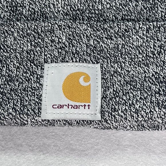 Carhartt Hat Unisex One Size Gray Knit Cuffed Beanie Outdoor Hat - Picture 3 of 6